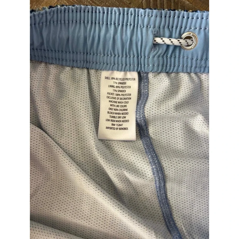 Bonobos Mens Size Large Navy Floral Swim Trunks 7 Inch Inseam  BOE26115RO NWT